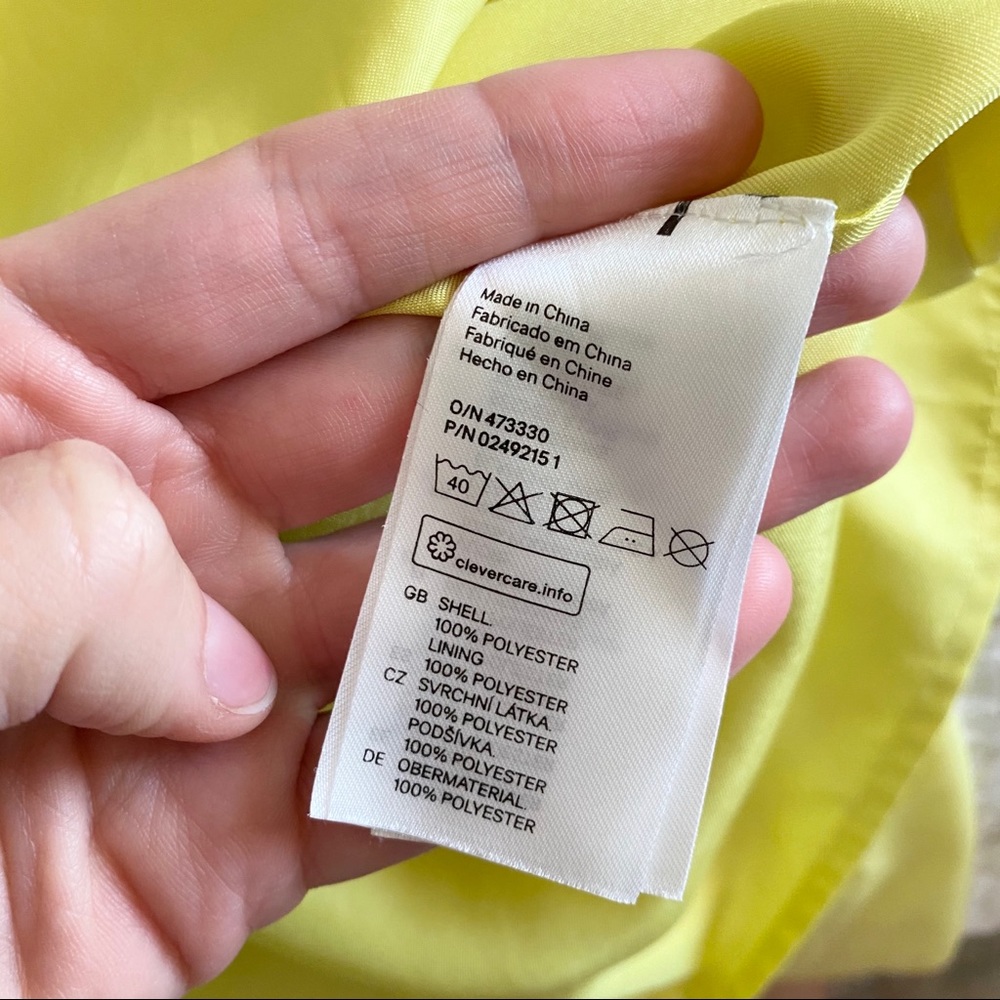 2/$30🍑 H&M Strapless Vline Yellow Tulip Dress - Picture 7 of 8
